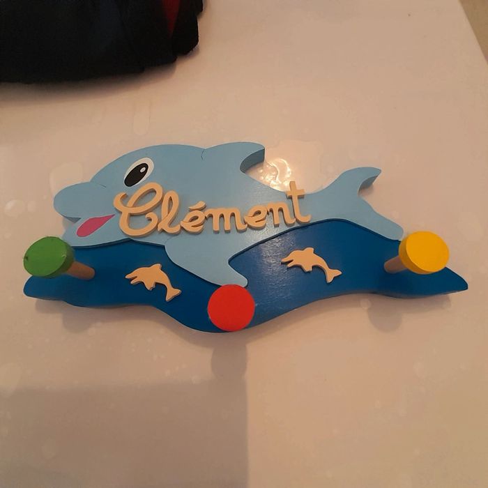 Porte manteau à accrocher "Clément " fait main. Parfait état
