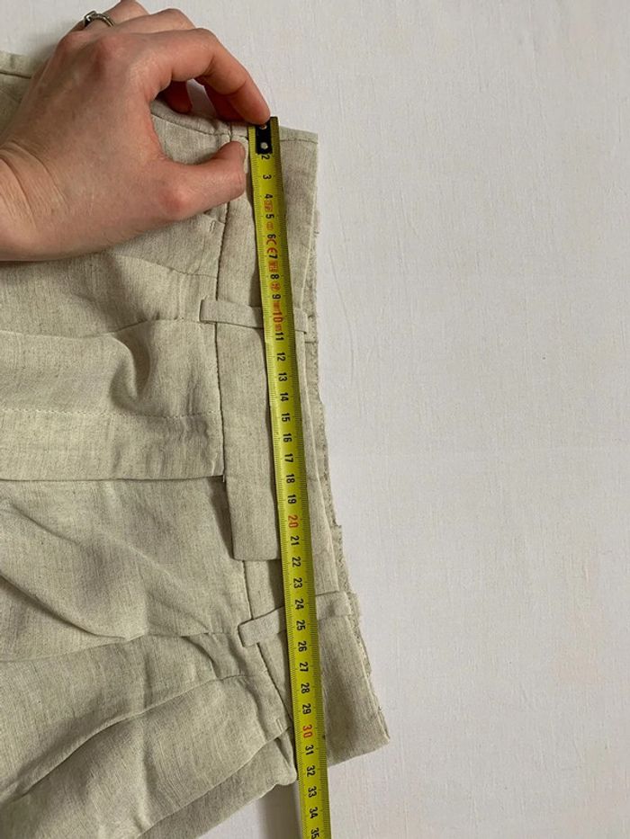 pantalon H&m crème taille S - photo numéro 5