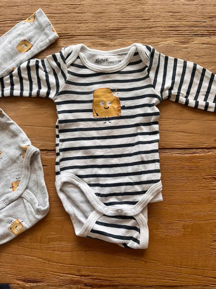 Lot de 3 bodies 1 mois gemo - photo numéro 3
