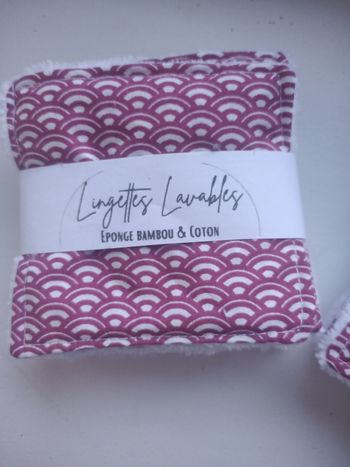 20 carrés de coton lavable