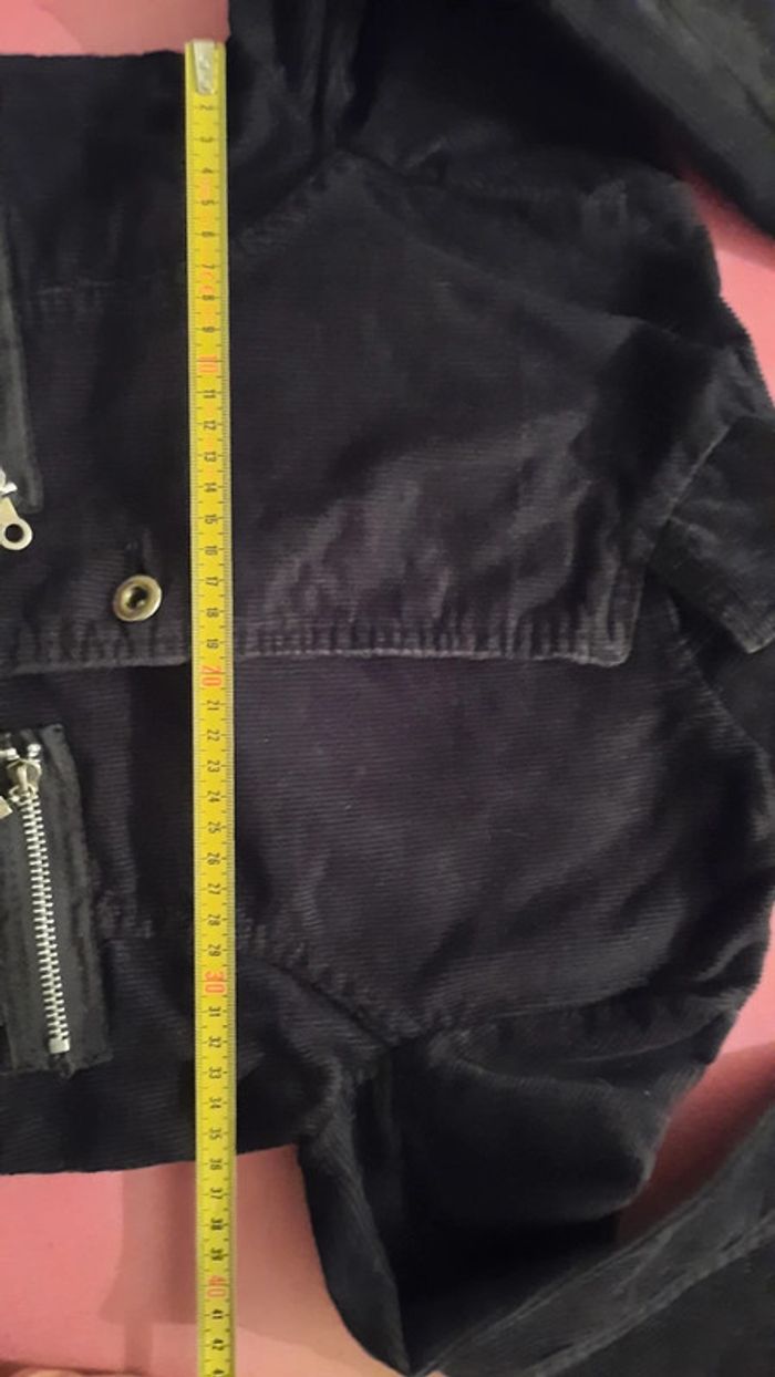 Veste côtelée noire fille T. 10 ans - photo numéro 8
