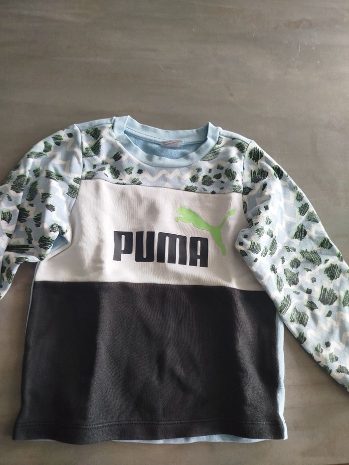 Lot de 2 pulls adidas et puma garçons 4 ans - photo numéro 2