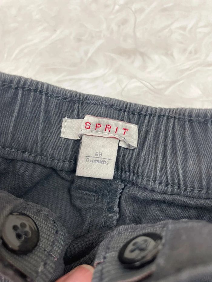 Lot de 2 pantalons gris garçon 6 mois - photo numéro 4
