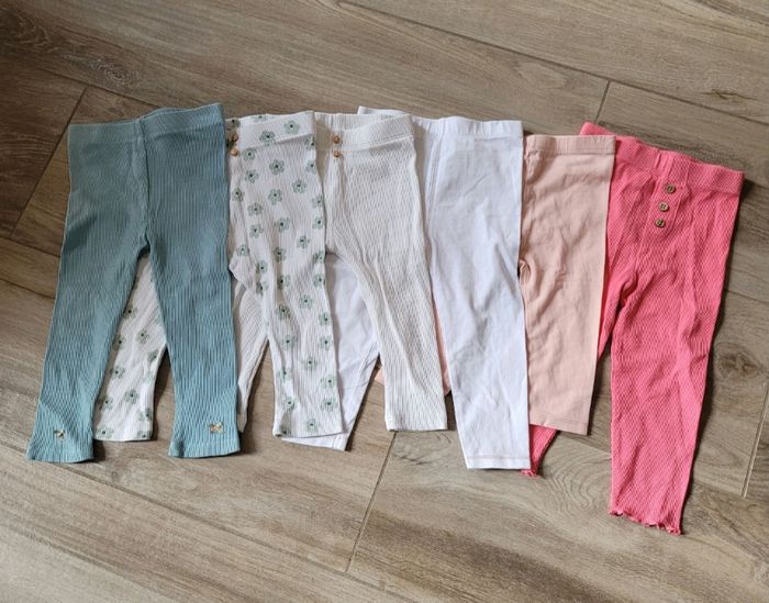 Lot de 6 leggings taille 18 mois