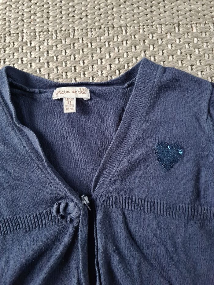 Gilet bleu marine - 23 mois - photo numéro 7