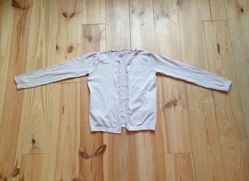 Gilet beige rosé fille 12 ans