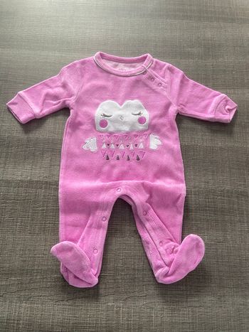 Pyjama velours 1 mois