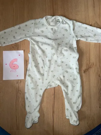 Pyjama en velours 6 mois