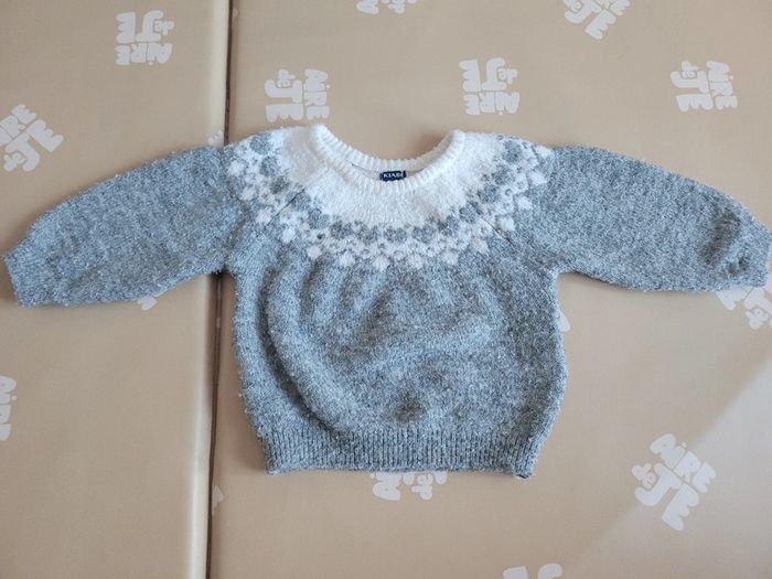 Pull jacquard 6 mois – parfait automne/hiver/Noël