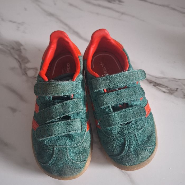Adidas Gazelle Baskets Vert et Orange - photo numéro 3