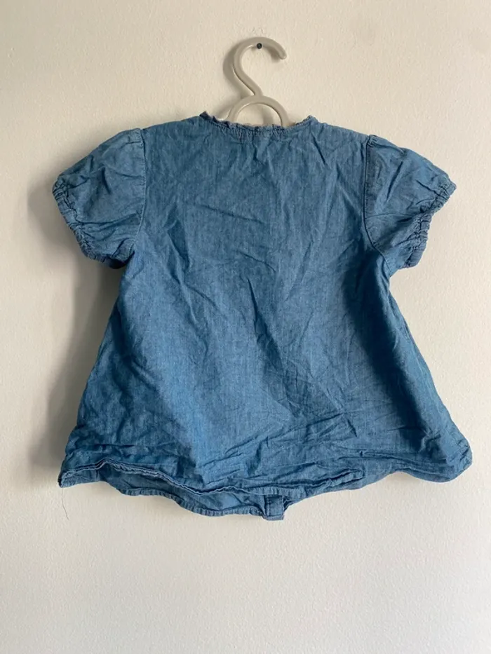 Blouse effet jeans 24 mois Grain de blé - photo numéro 6