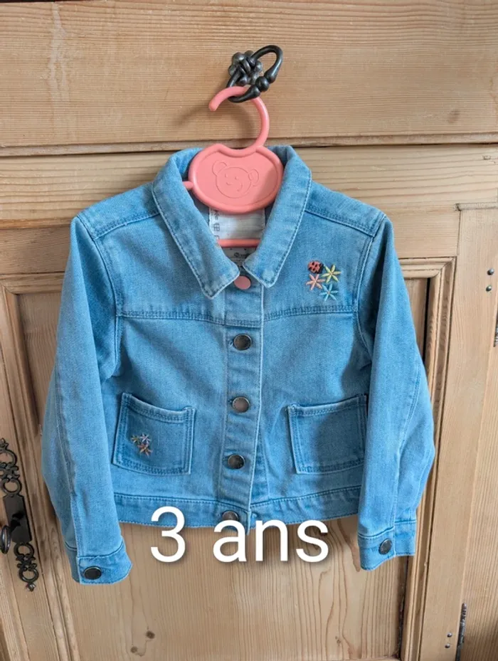 Veste en jean à pression 3 ans