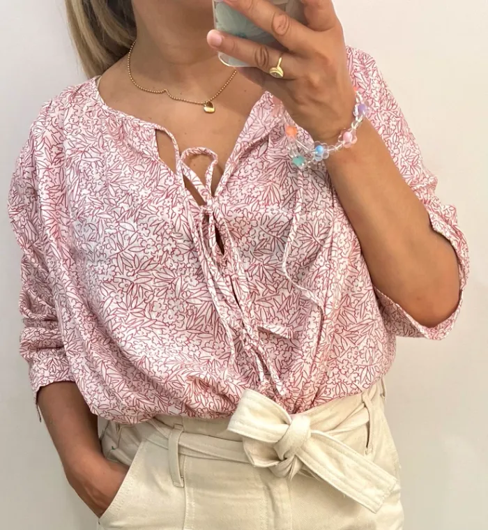 Blouse ample floral Des Petits Hauts  taille 38 et plus