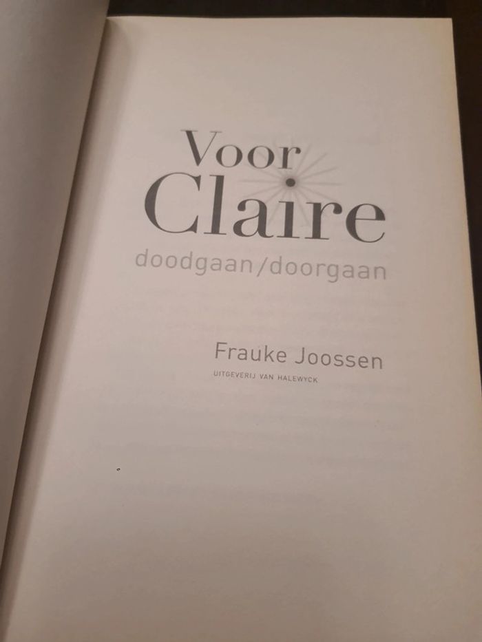 Boek Voor Claire - photo numéro 4