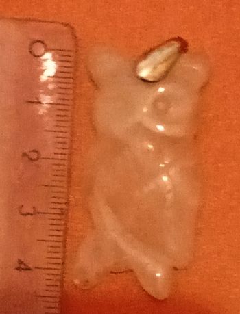 Pendentif quartz rose hibou 