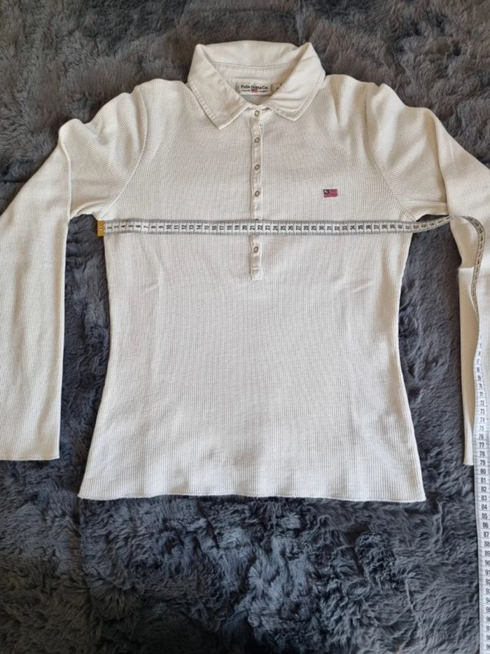 Polo manches longues Ralph Lauren crème/beige, S Femmes - photo numéro 10