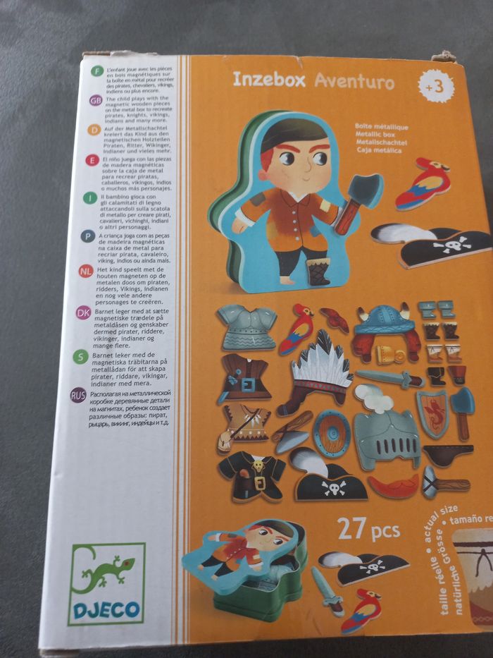 Inzebox pirates jeu magnétique djeco - photo numéro 2