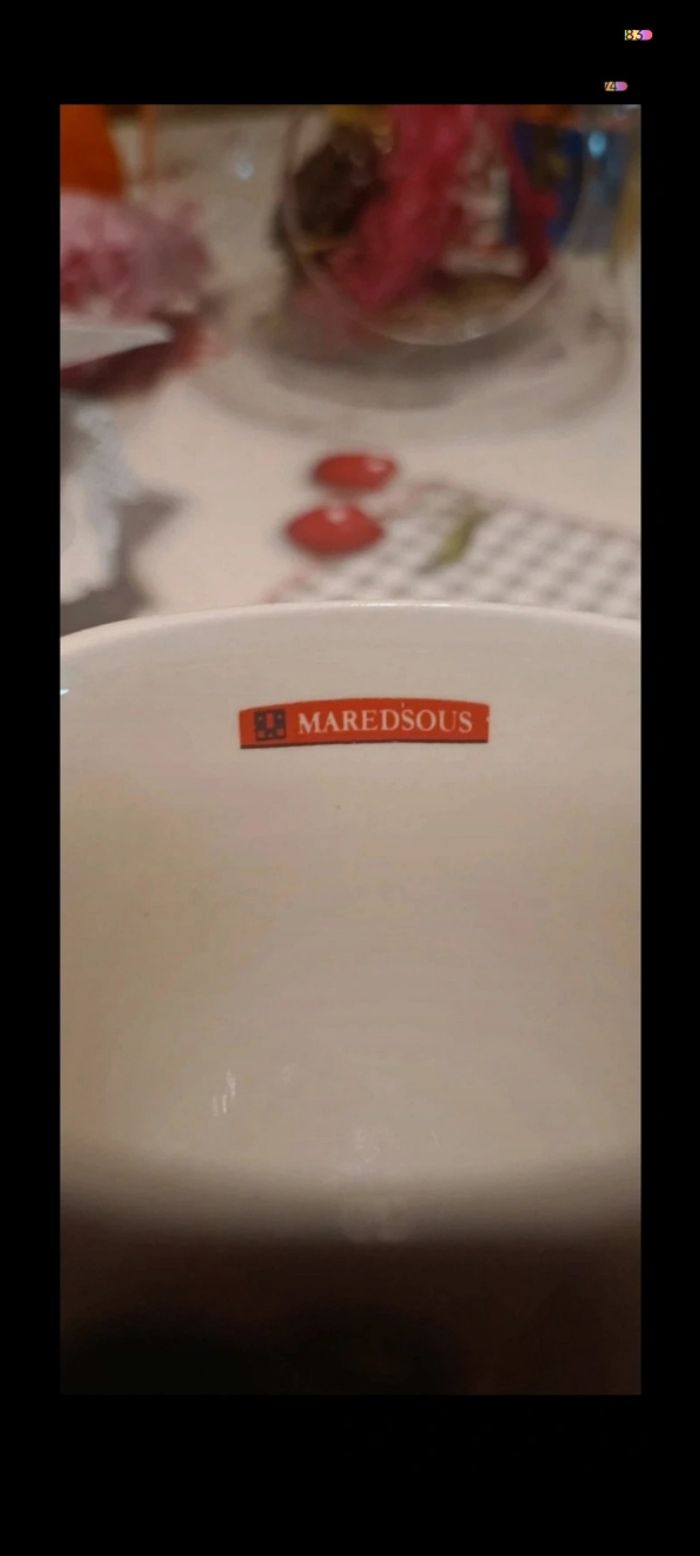 Tasses blanches à pois - photo numéro 3