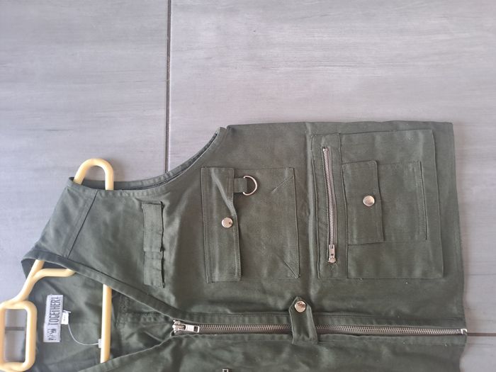 Veste sans manches neuf kaki Together Taille 40 - photo numéro 3