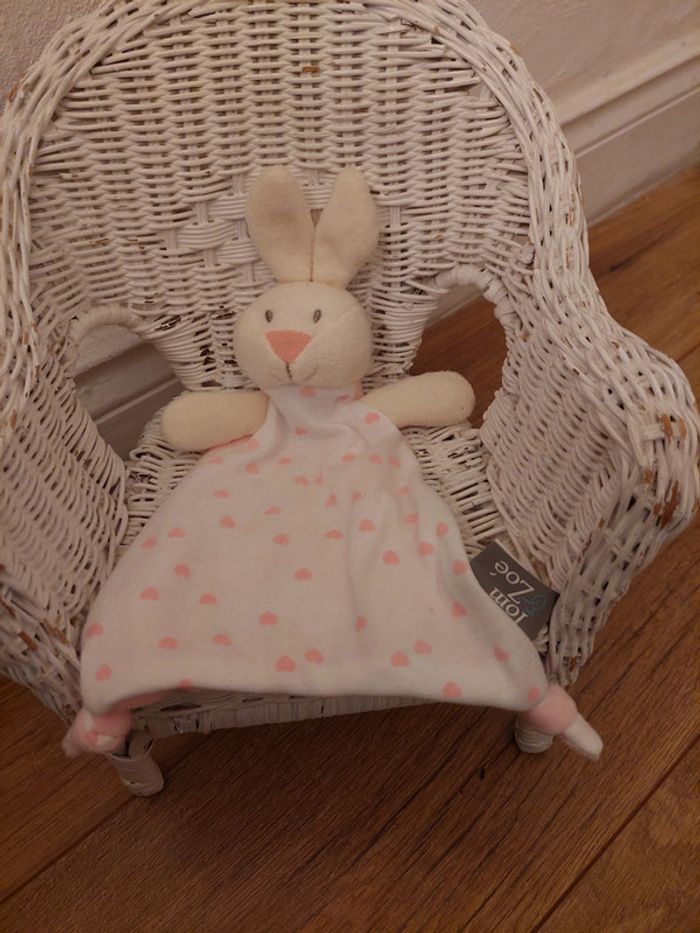 Doudou lapin rose Tom & Zoé