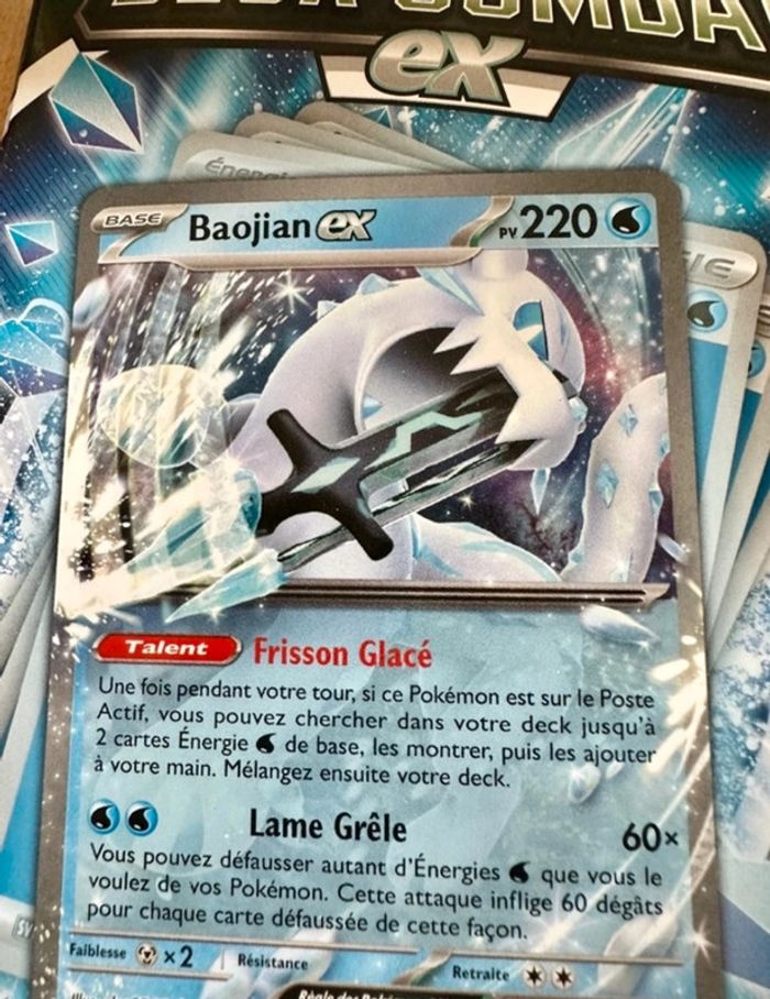 NEUF Deck de combat cartes Pokémon Baojian Ex 60 cartes tapis étui collection jeu - photo numéro 2