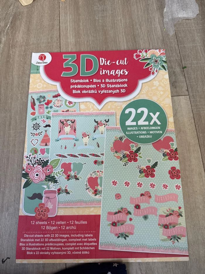 3D Die cut image decotime