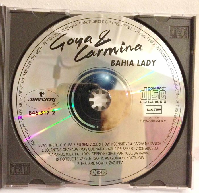 CD musique Goya et Carmina Bahia Lady - photo numéro 5