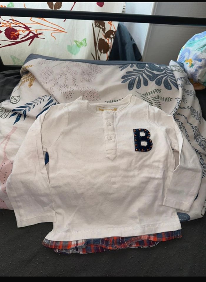 Tee-shirts ML bb garçon taille 18mois🐼