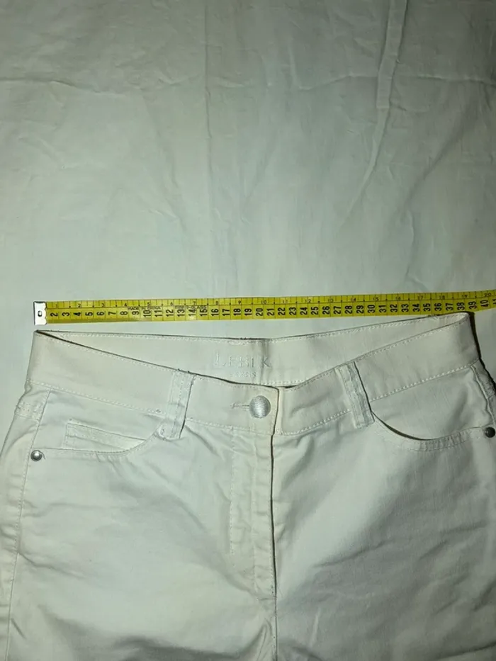 Jean blanc lebek - photo numéro 5