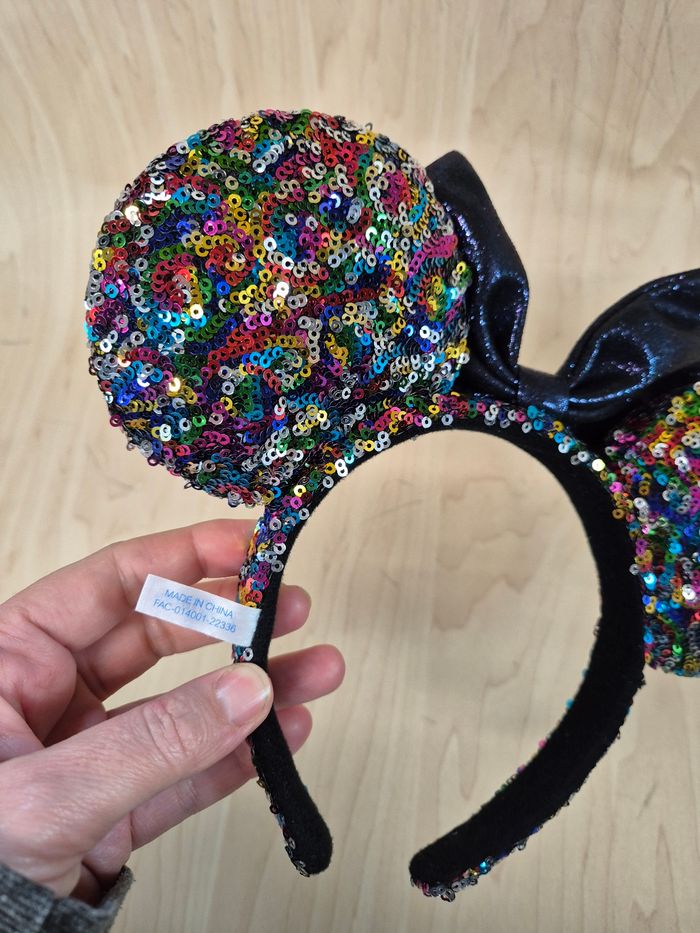 Oreilles de Mickey (Disney Ears) Tokyo Disney Resort : Rainbow Colorful black - photo numéro 7
