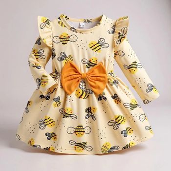 🐝Robe motif abeille ~Taille 24 mois