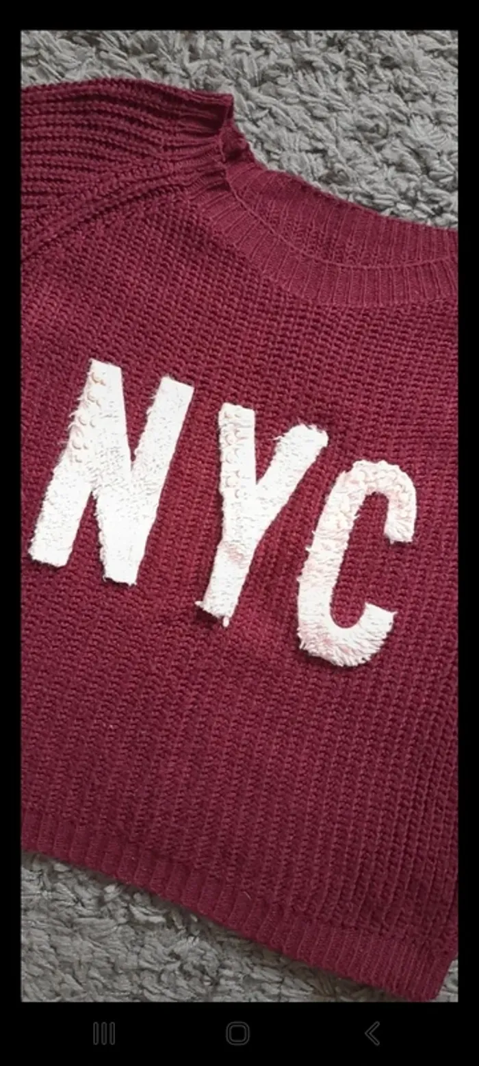 Pull grosse maille NYC - photo numéro 3