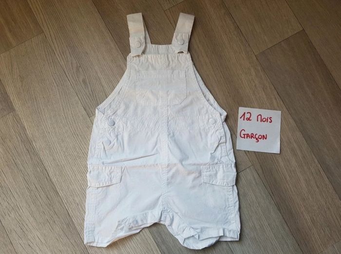 Salopette-short Kimbaloo 12 mois