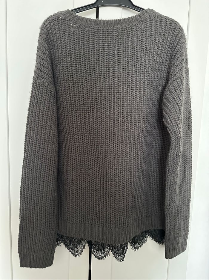 Pull manches longues gris foncé taille 12 ans neuf avec étiquette - photo numéro 2