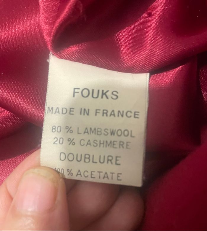 Manteau long »Fousk »rouge sombre - photo numéro 7