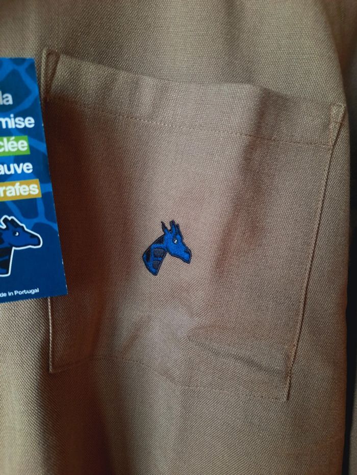 Chemise Girafon bleu S neuve - photo numéro 2