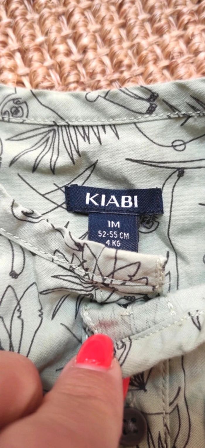 Lot 1 mois combinaison P'tit Bisou chemise Kiabi paresseux - photo numéro 6