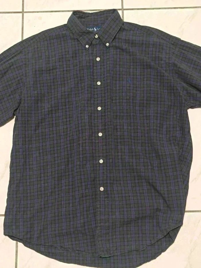 Chemise Ralph Lauren Vichy Vert & Violet - Vintage Y2K - photo numéro 9