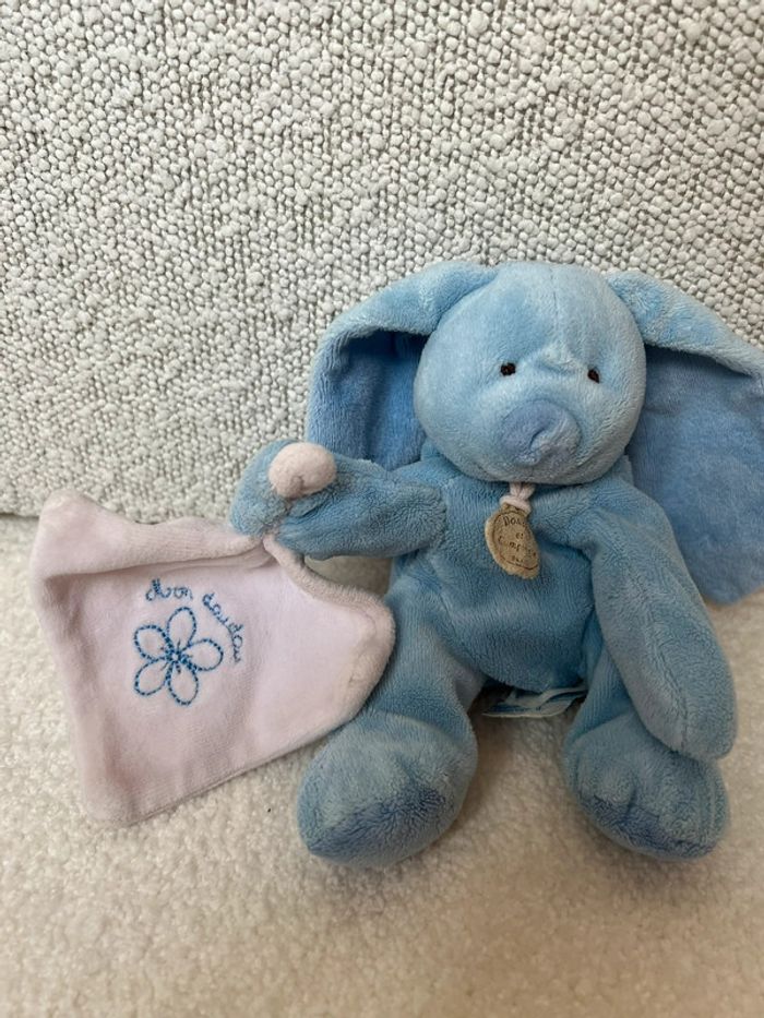 Doudou lapin bleu doudou et compagnie - photo numéro 2
