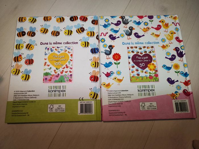 Lot de 2 livres pour apprendre à compter neuf - photo numéro 2