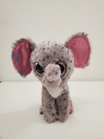 TY peluche d'un éléphant gris Bon état 18cm env.