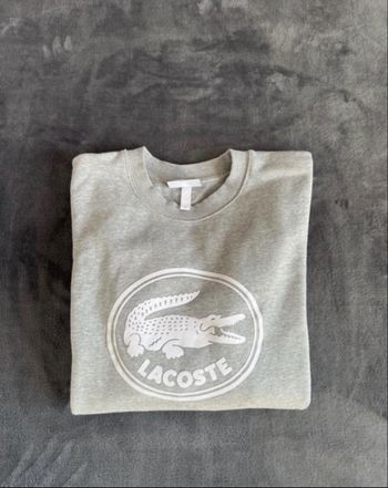 Sweat Lacoste Gris XL neuf