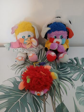 Lot de 3 peluches de collection popples