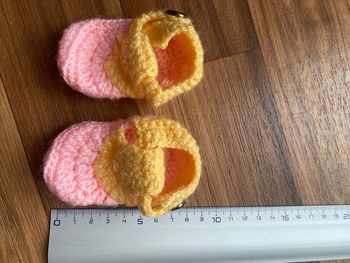 Chaussons laine bebe fille