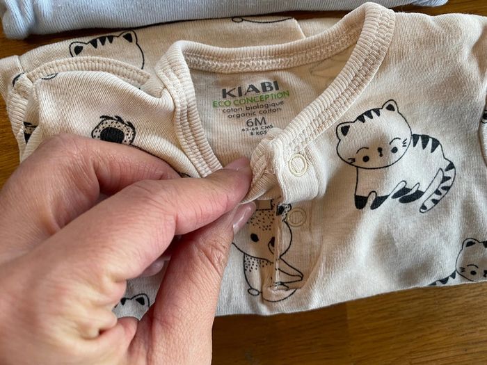 Lot de 7 bodies petit bateau 6 mois - photo numéro 5