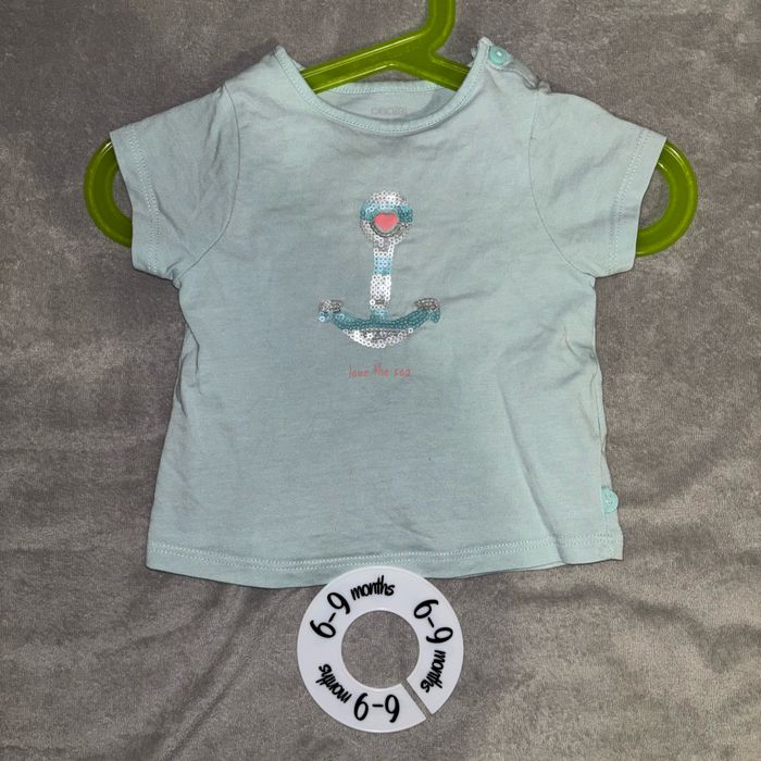 Lot tee shirt bébé fille 6 mois - photo numéro 3