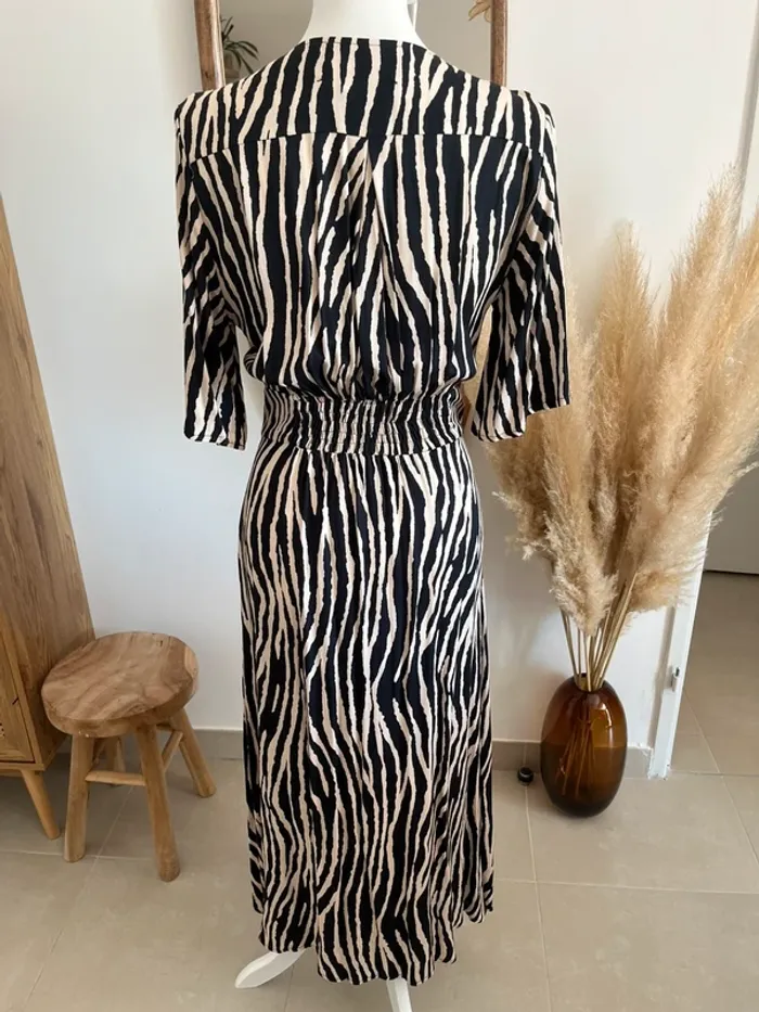 Robe longue zébrée Ema Blues - photo numéro 5