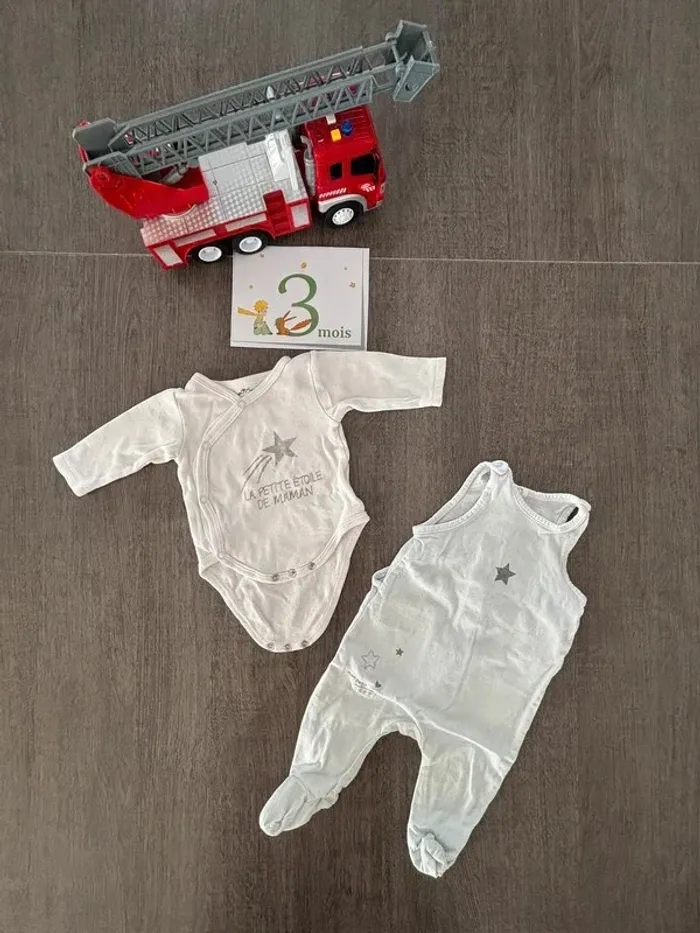 Pyjama été body lot 3 mois