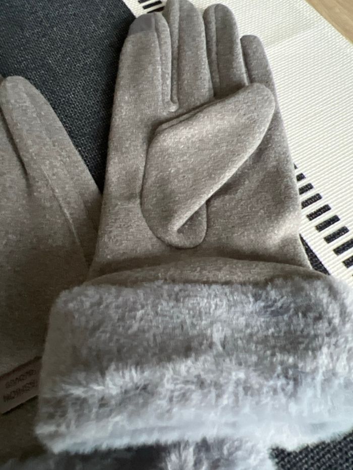 Gant gris fashion gloves neufs - photo numéro 2