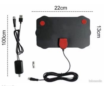 Antenne TV intérieure TNT HD 4K 1080p avec amplificateur de signal